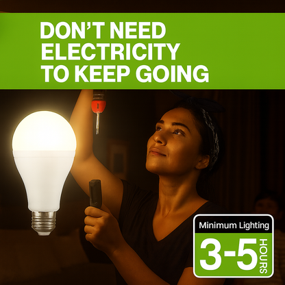 StormSafe™ LED Rechargeable Backup Bulb — Instant Light During Power Outages